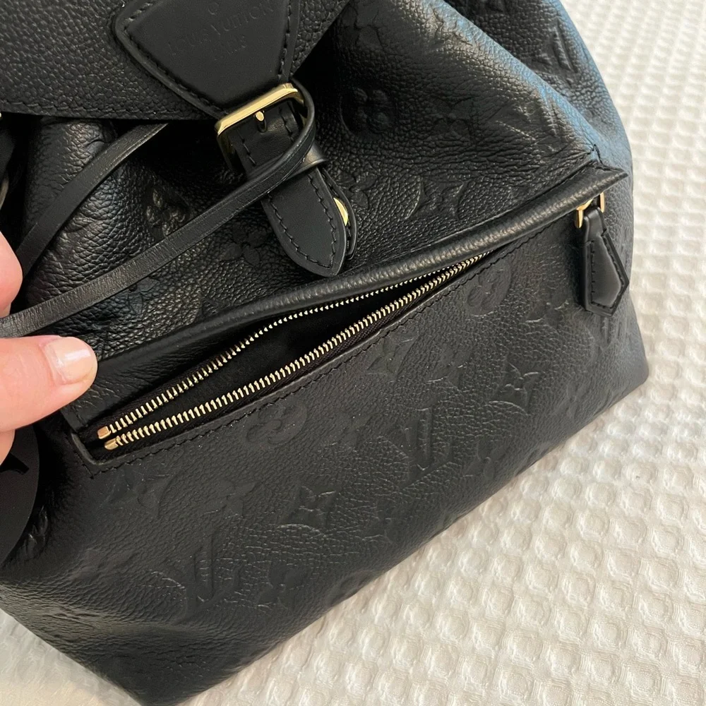 LOUIS VUITTON Empreinte Montsouris NM Backpack Black DISCONTINUED - Picture 9 of 16